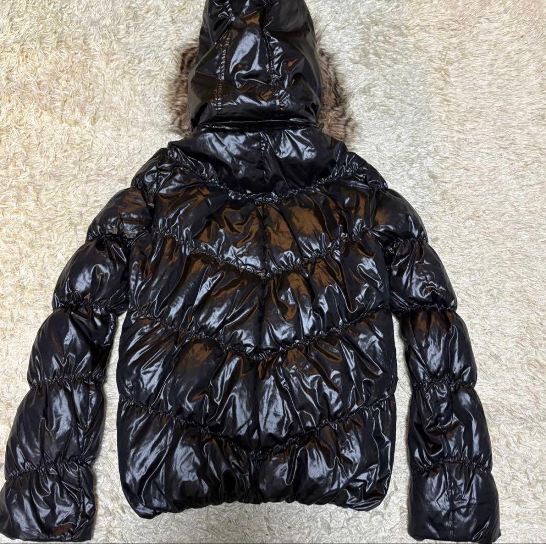 光沢✨GAP 短丈 ダウンジャケット ファー グランジ y2k 平成ギャルXXS