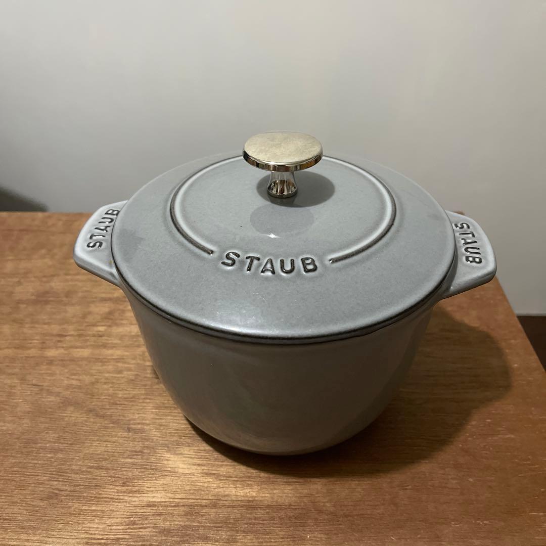 ラ ココット de GOHAN グレー M 16cm Staub（ストウブ） 鍋 ラ・ココット de GOHAN Mサイズ グレー 生涯保証