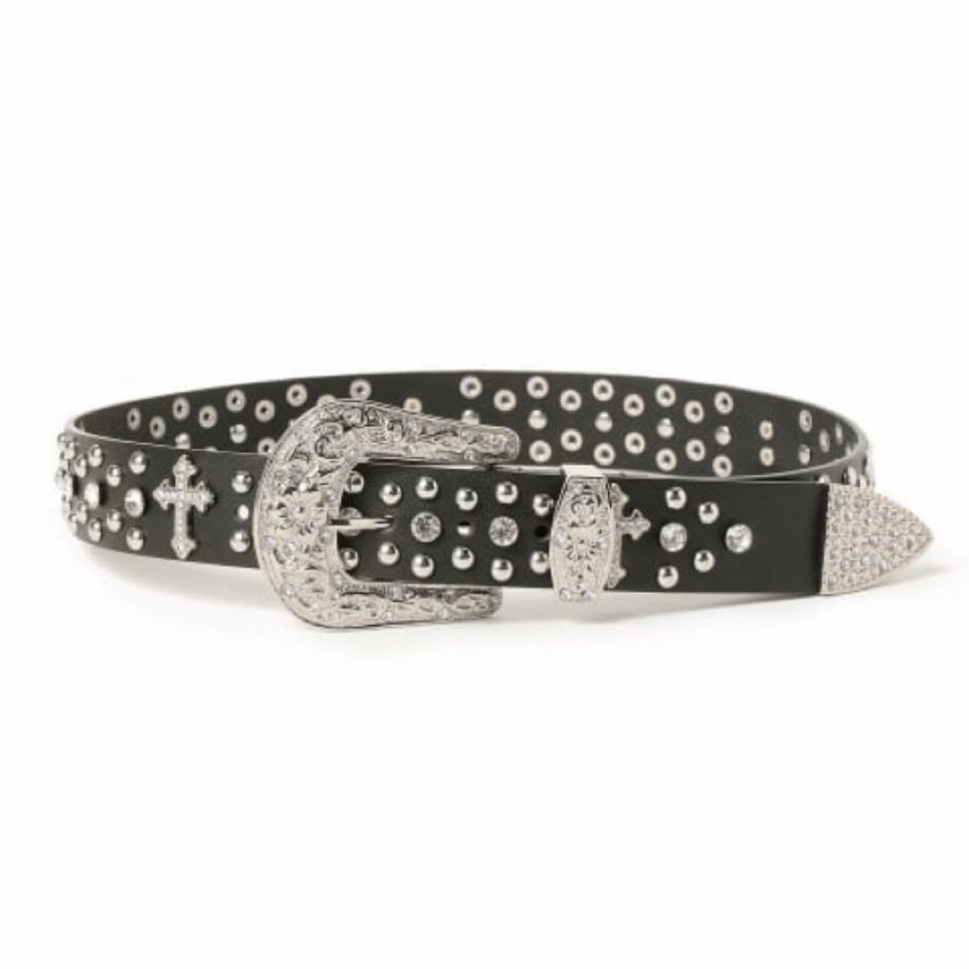 【即完売】 future archive ベルト スタッズベルト　ラインストーン