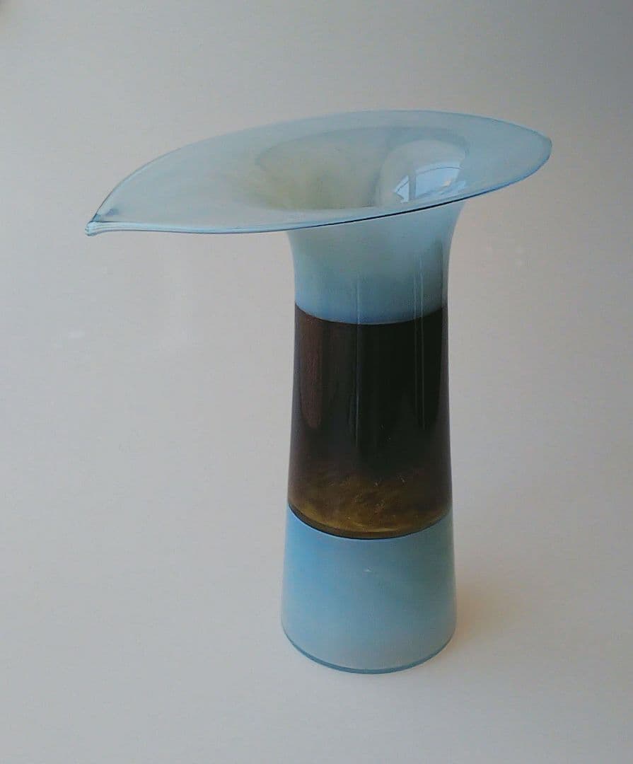 辻野剛作　吹きガラスインカルモ花瓶