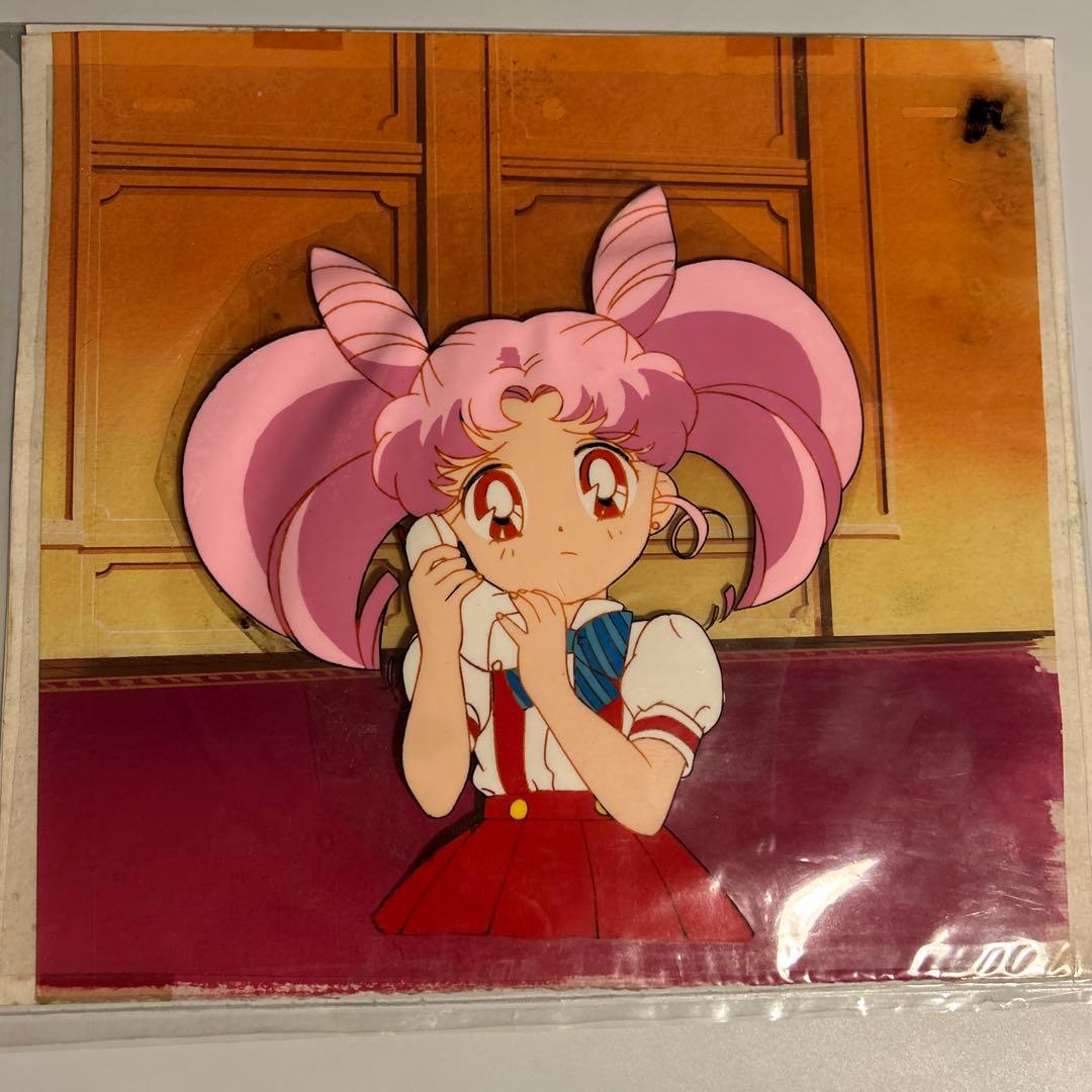 武内直子「美少女戦士セーラームーン」ちびうさ　セル画＋動画＋直筆背景 Yahoo!オークション - セーラームーン 月野うさぎ ちびうさ セル画