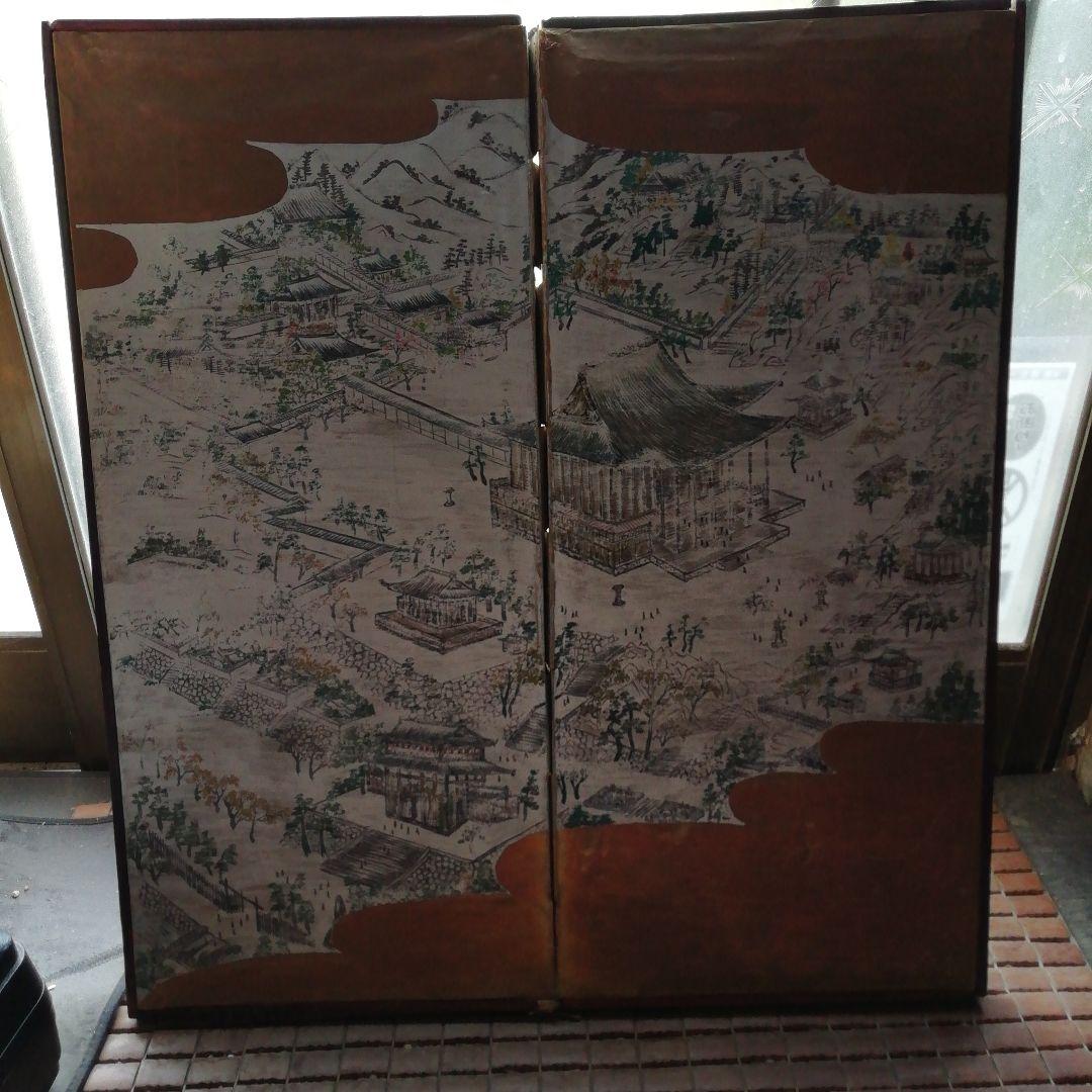 絵、蒔絵、屏風、骨董、絵画、歴史、アンティーク、中国