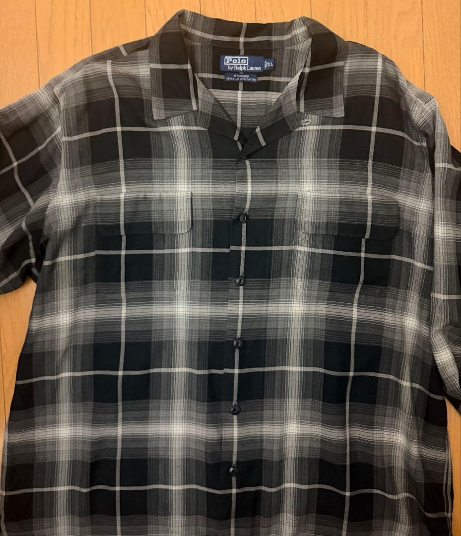 豪*也様 ラルフローレンsteward オンブレチェックシャツ サイズXL