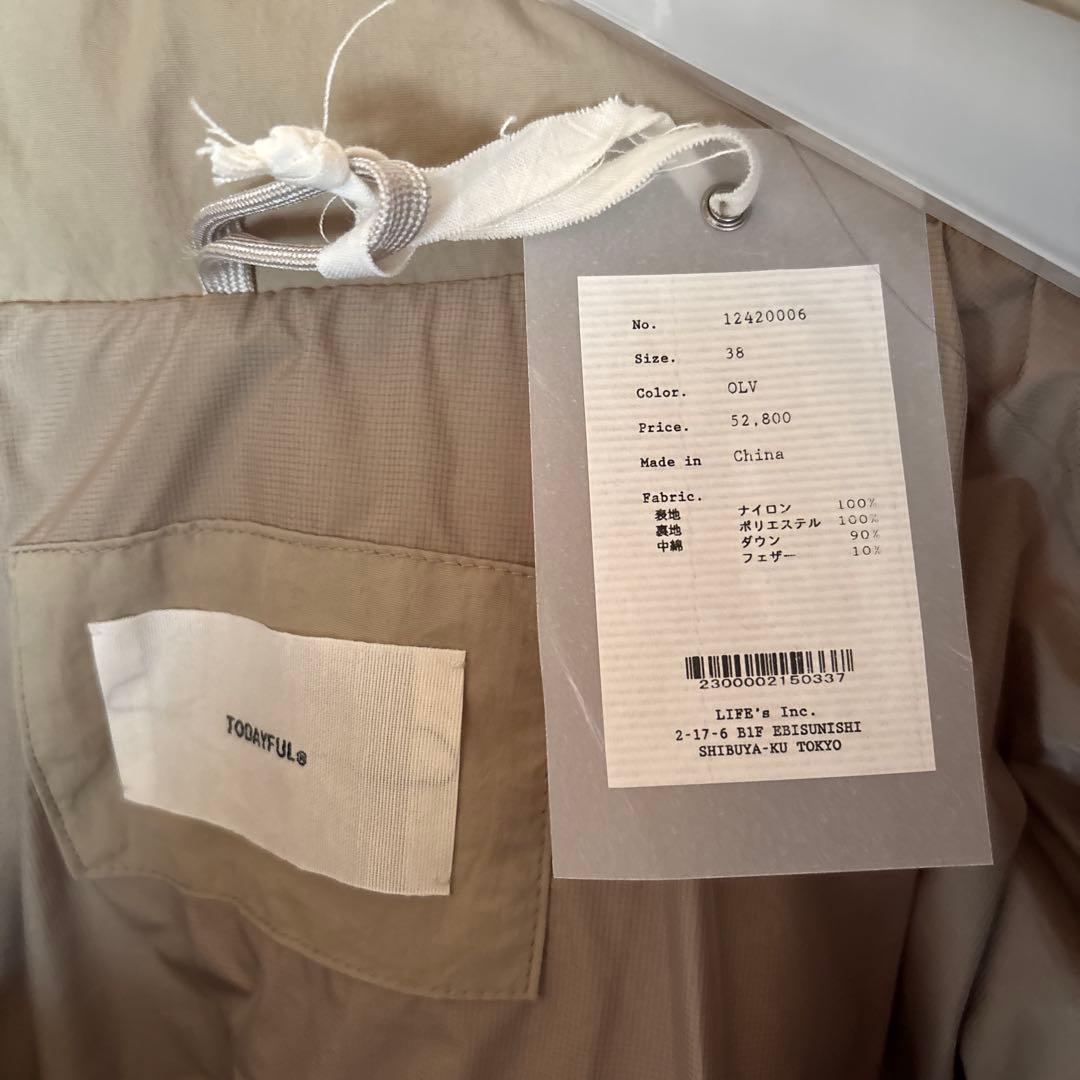 専用TODAYFULモンスターダウンジャケット OLV 38 2025 - メルカリ