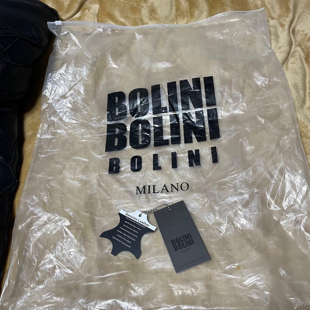 美品希少】BOLINI パッチワーク リアルムートン ジャケット 48 L相当