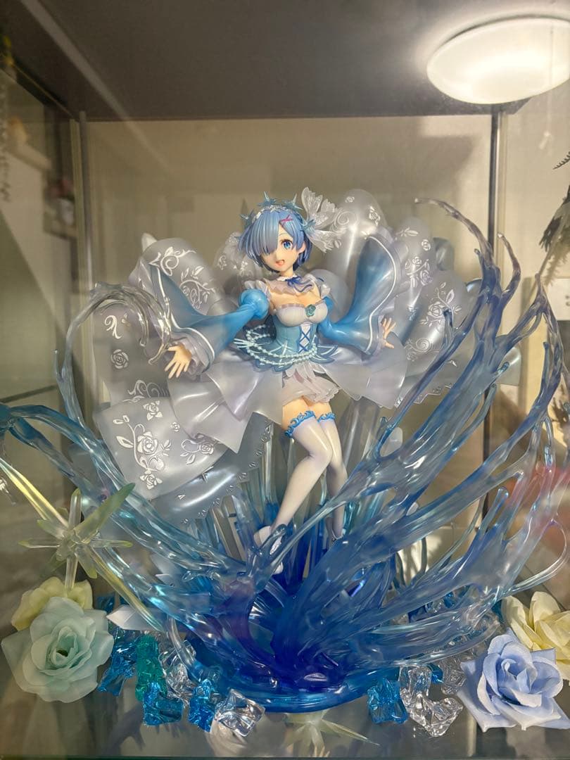 渋スク フィギュア レム crystal dress 開封済 箱有り リゼロ