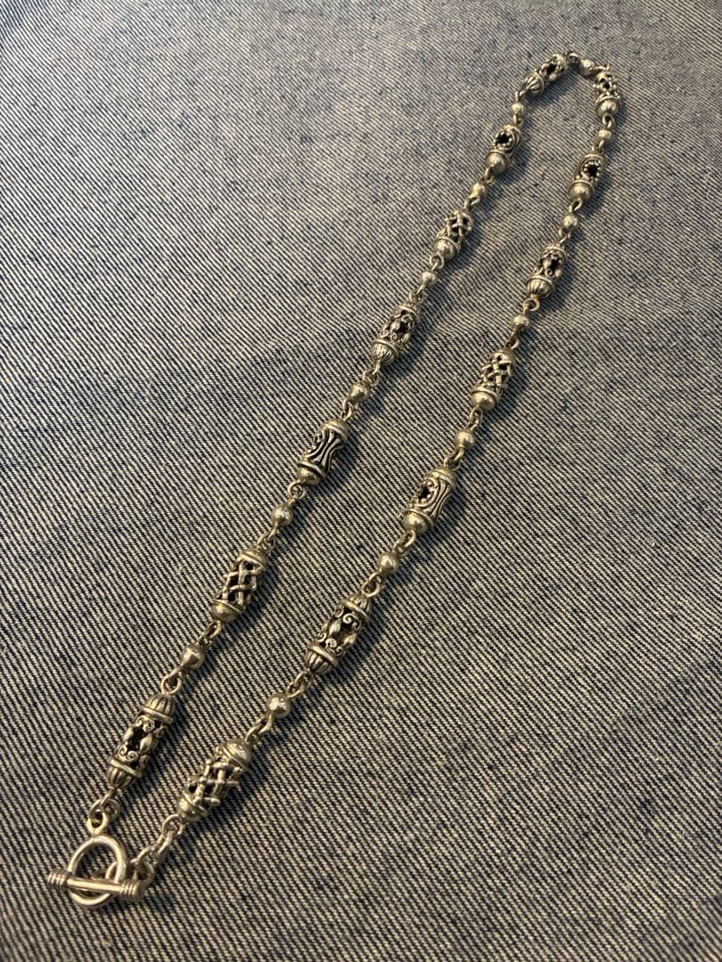 Mexico 925 トグルチェーンネックレス VINTAGE シルバー