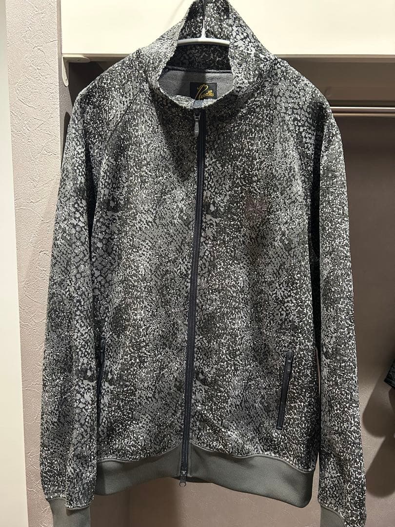 別注 Needles ニードルズ トラックジャケット ブラック パイソン柄 M