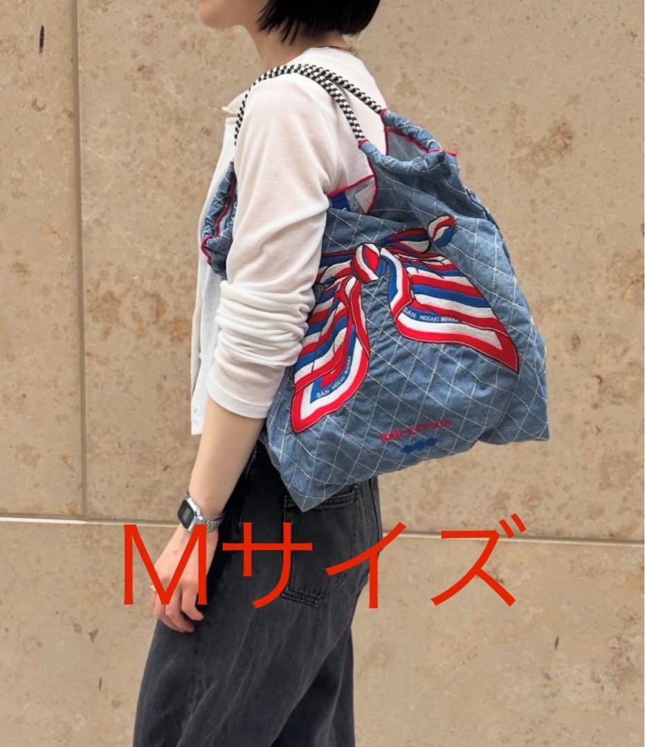 Mサイズ Ball＆Chain スカーフ リボン柄 デニム 表参道店限定