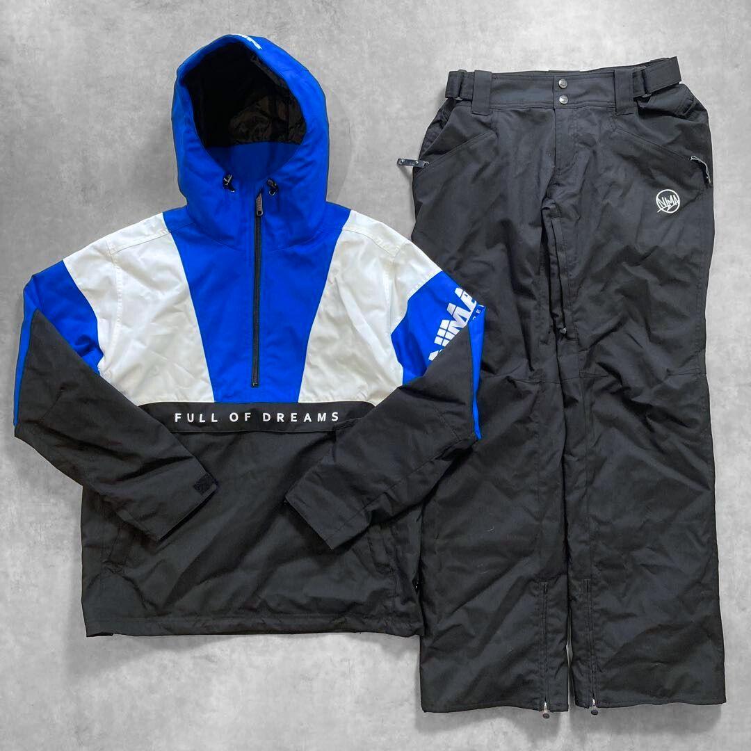 チョー様 nima スノーボード ウェア 上下 セット S M 青 白 スキー