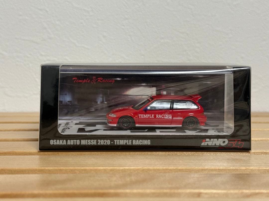 ミニカー INNO64 1/64 civic EF9 OAM Temple racing