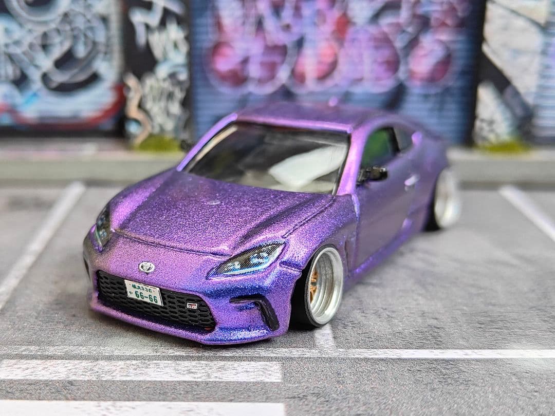 トミカ改造 トヨタ GR86 マジョーラ ☆深リム ☆ホットウィール - メルカリ