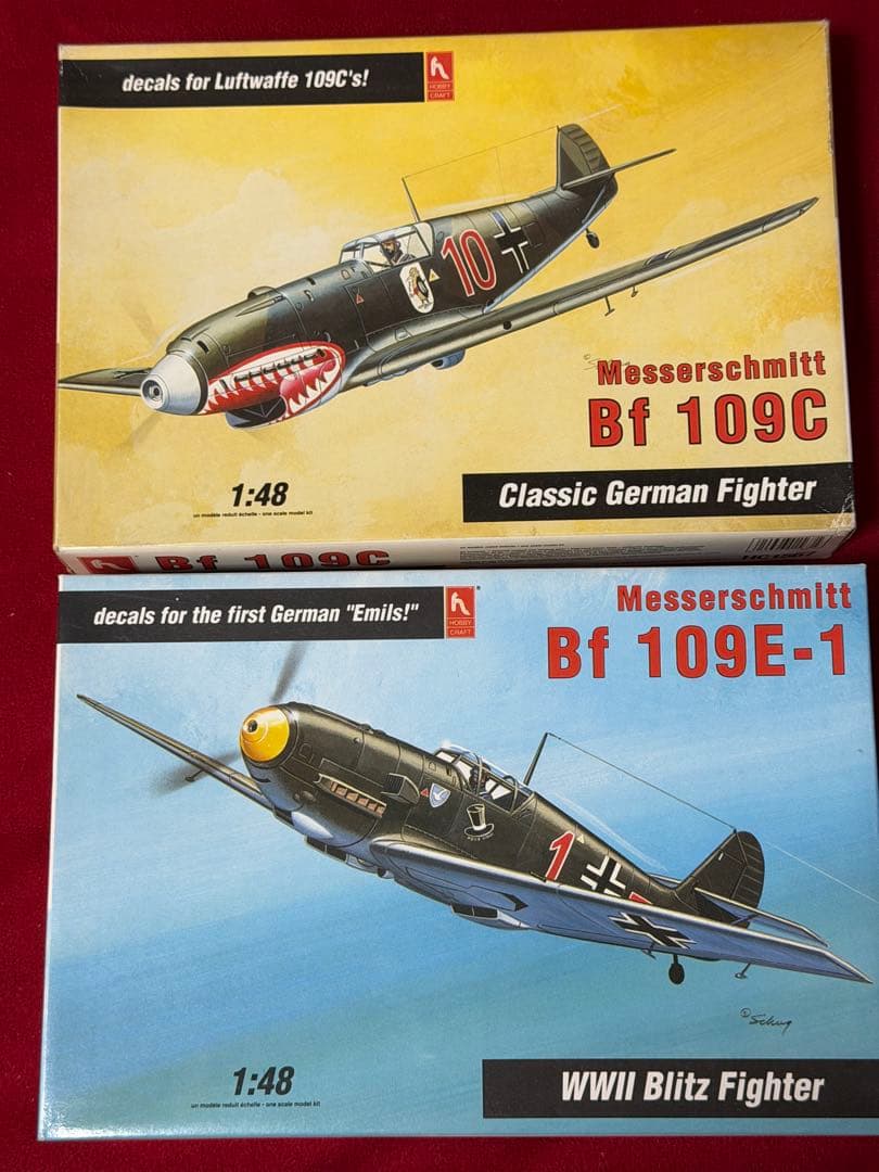 1/48フジミ、ホビークラフト、エデュアルド Bf 109シリーズ 全8個