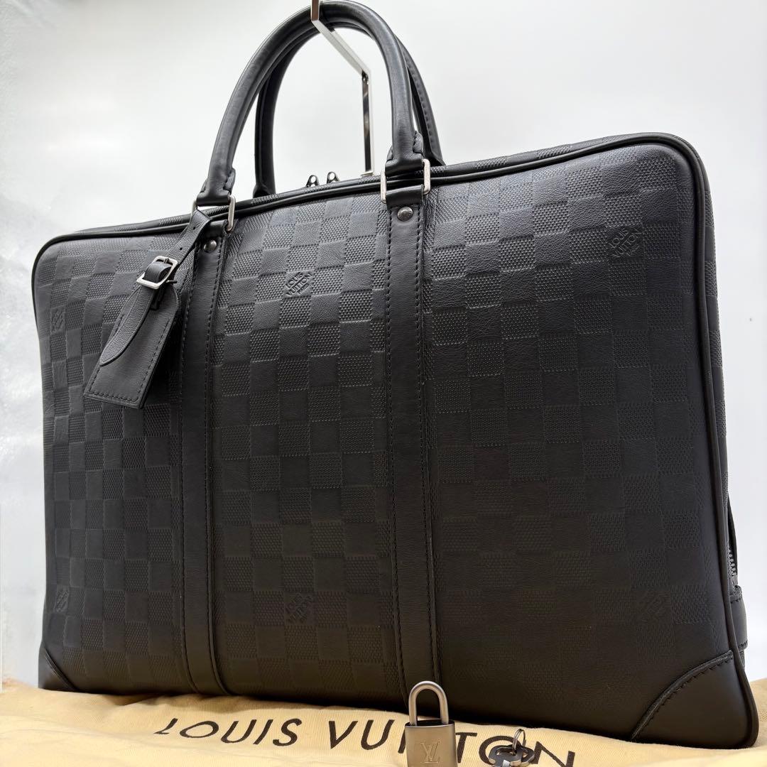 【極美品】ルイヴィトン ダミエ アンフィニ ポルトドキュマン ヴォワヤージュ 黒 コメ兵｜ルイヴィトン ダミエ アンフィニ ポルト ドキュマン