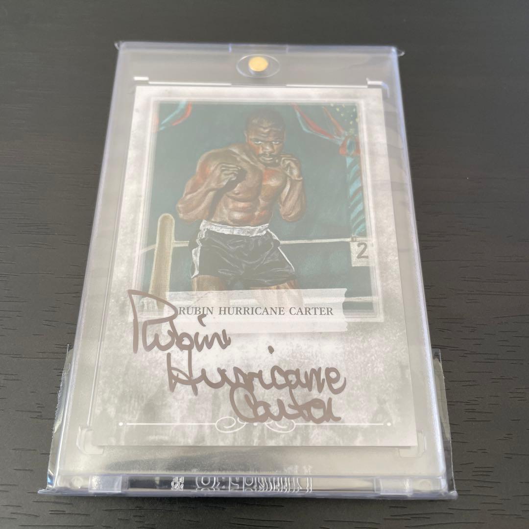 rubin carter ハリケーン カーター 直筆サインカード インスク入り