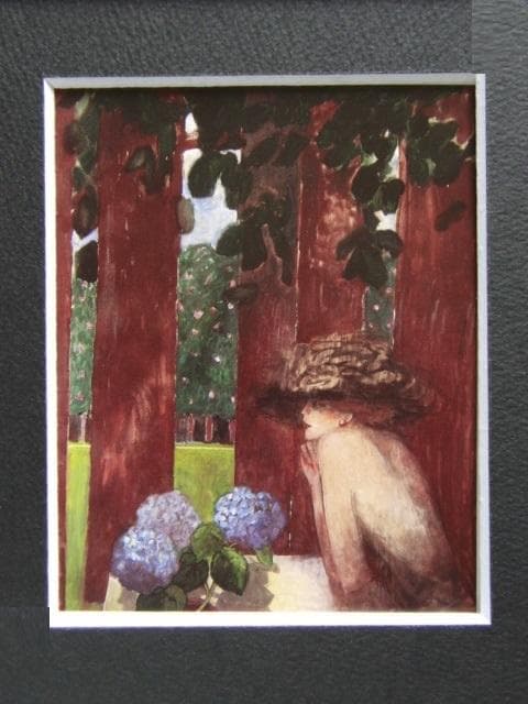 カシニョール（Cassigneul）、青い紫陽花、希少な画集より