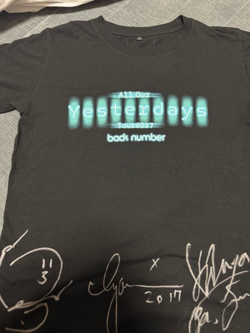 back number サイン入りTシャツ Tour 2017