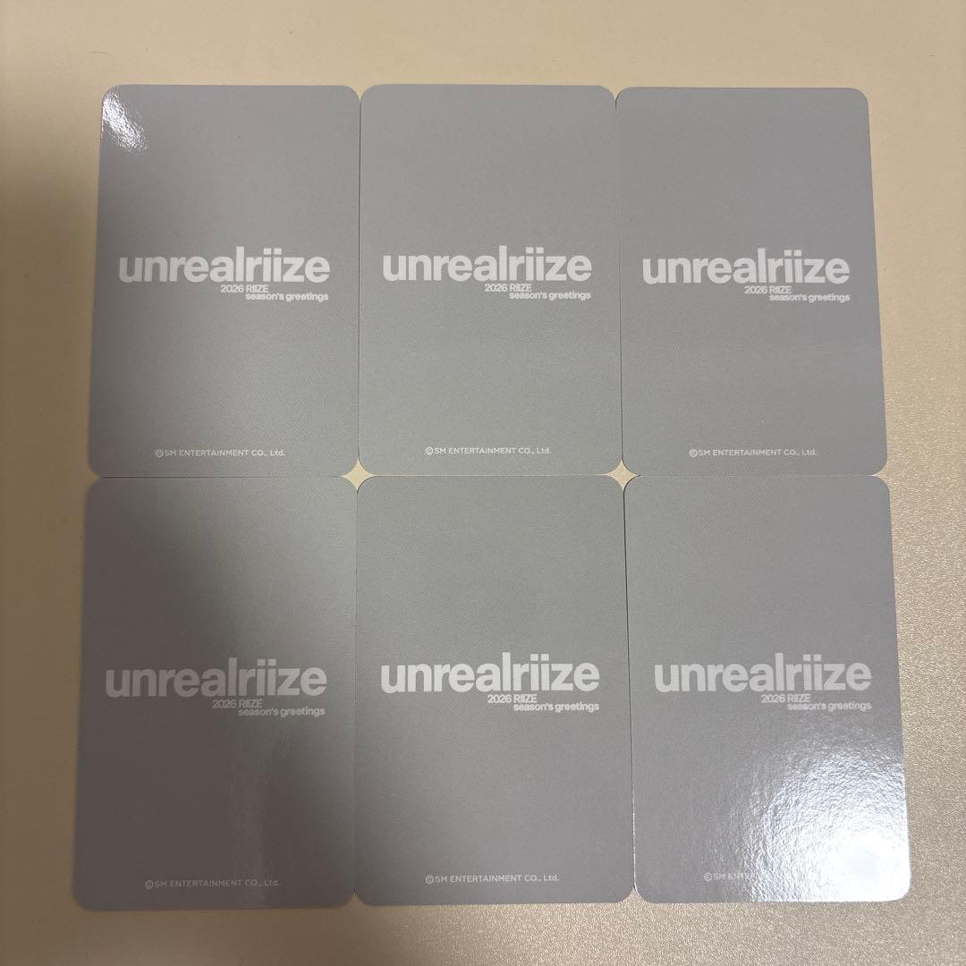 RIIZE 2026 シーグリ ktown4u トレカ 6枚セット - メルカリ