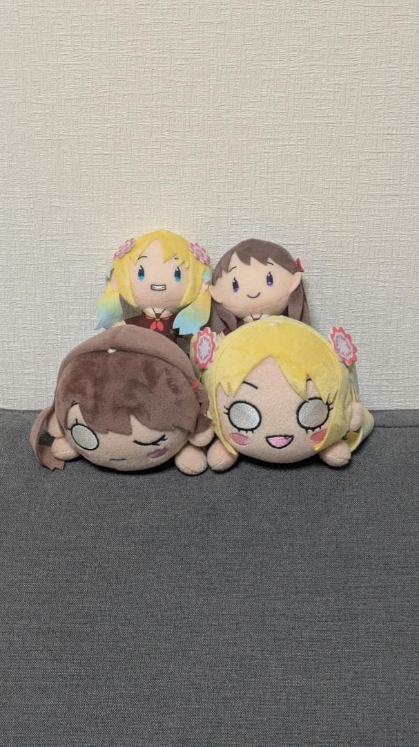 蓮ノ空　藤島慈　大沢瑠璃乃　ぬいぐるみ　寝そべり　セガラッキーくじ　4点セット