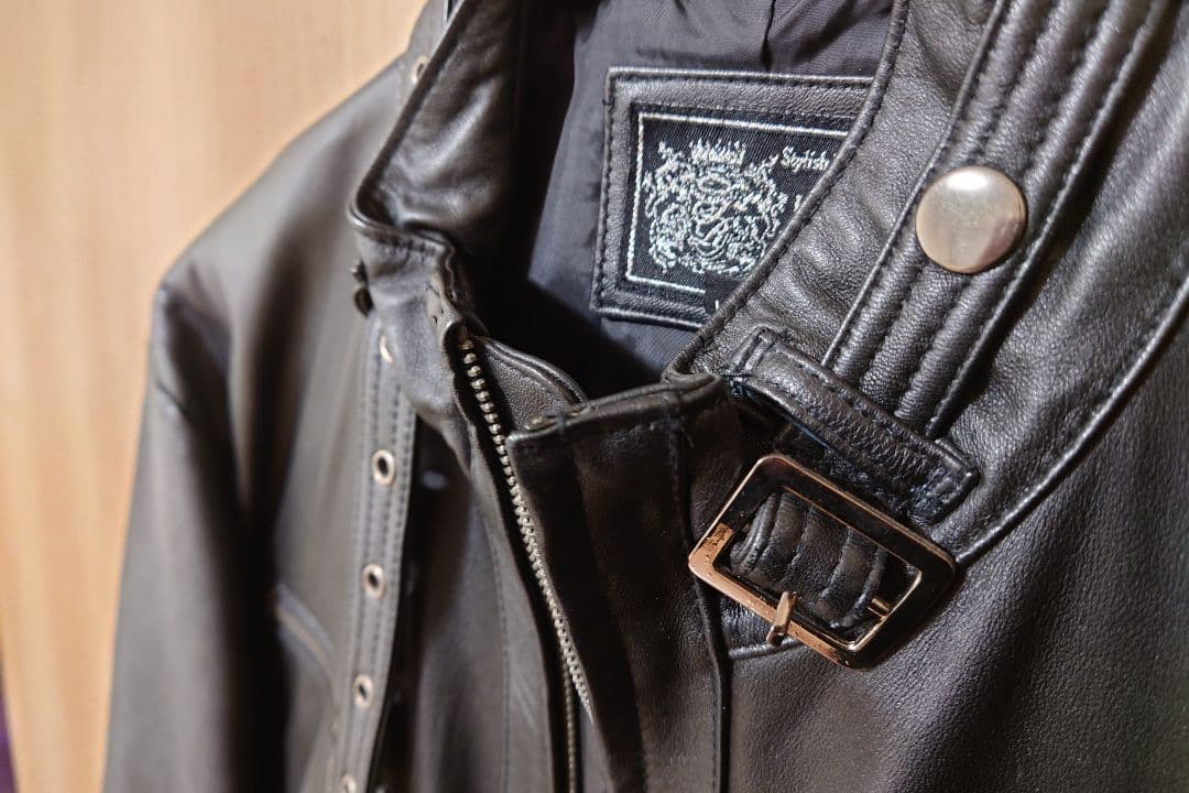 ブラックレザー■ライダースジャケット