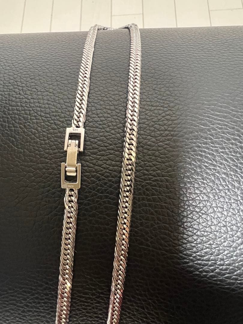 シルバー925 12面トリプルカット 喜平ネックレス 50cm