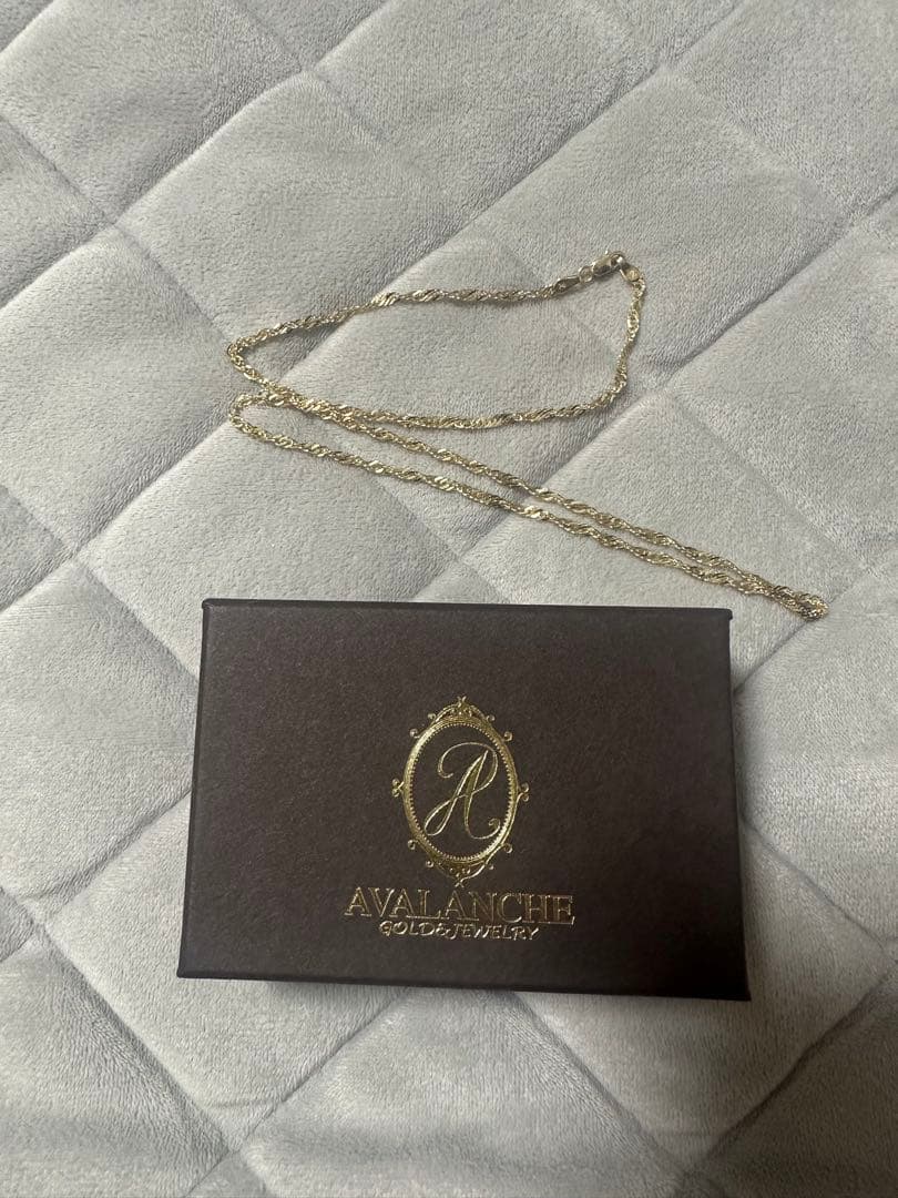 AVALANCHE イエローゴールド 10金ネックレス　45センチ 10K イエローゴールド ロープネックレス 幅5mm 45cm 定価 800,000円
