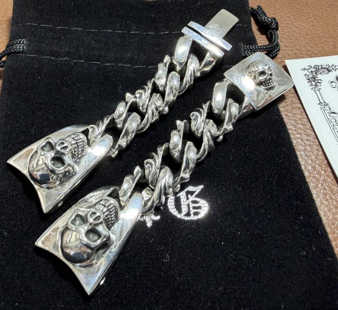 A&G ウォッチ ベルト（ブレスレット）時計 スカル シルバー 好き