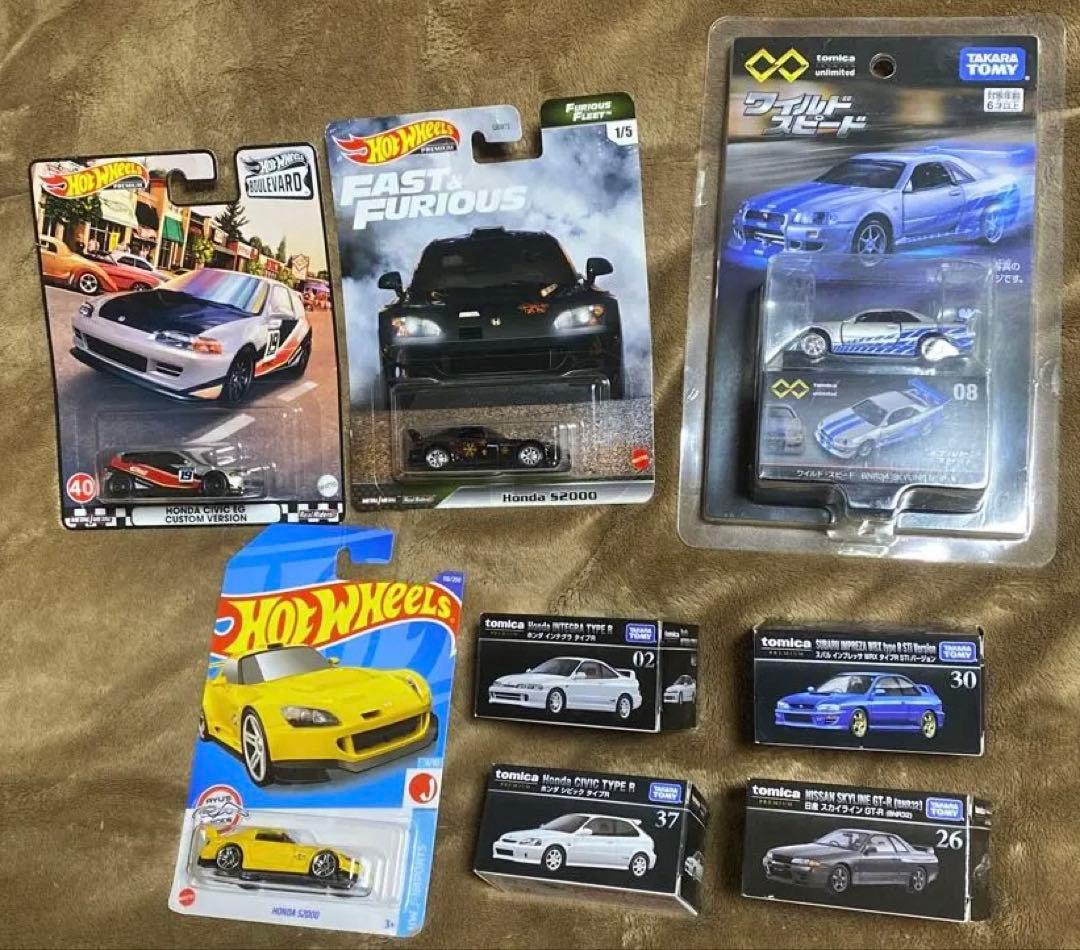 トミカプレミアム & Hot WeeLs 国産スポーツカー８台セット