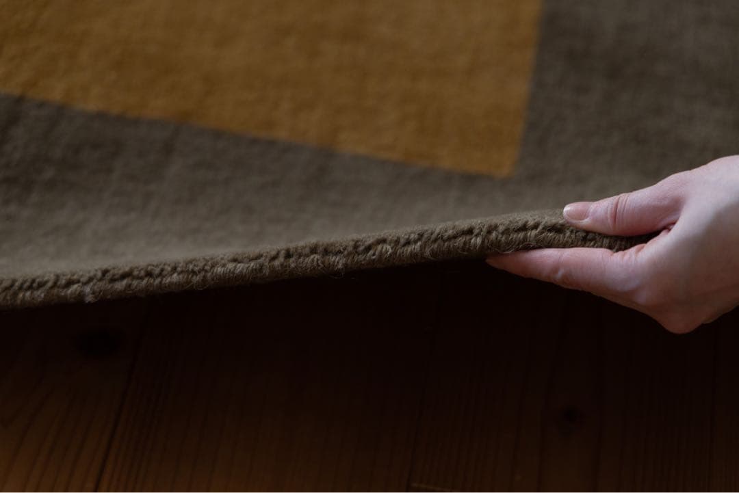 ギャッベ 150×200 a.depecheオリジナル ウール ラグ - メルカリ