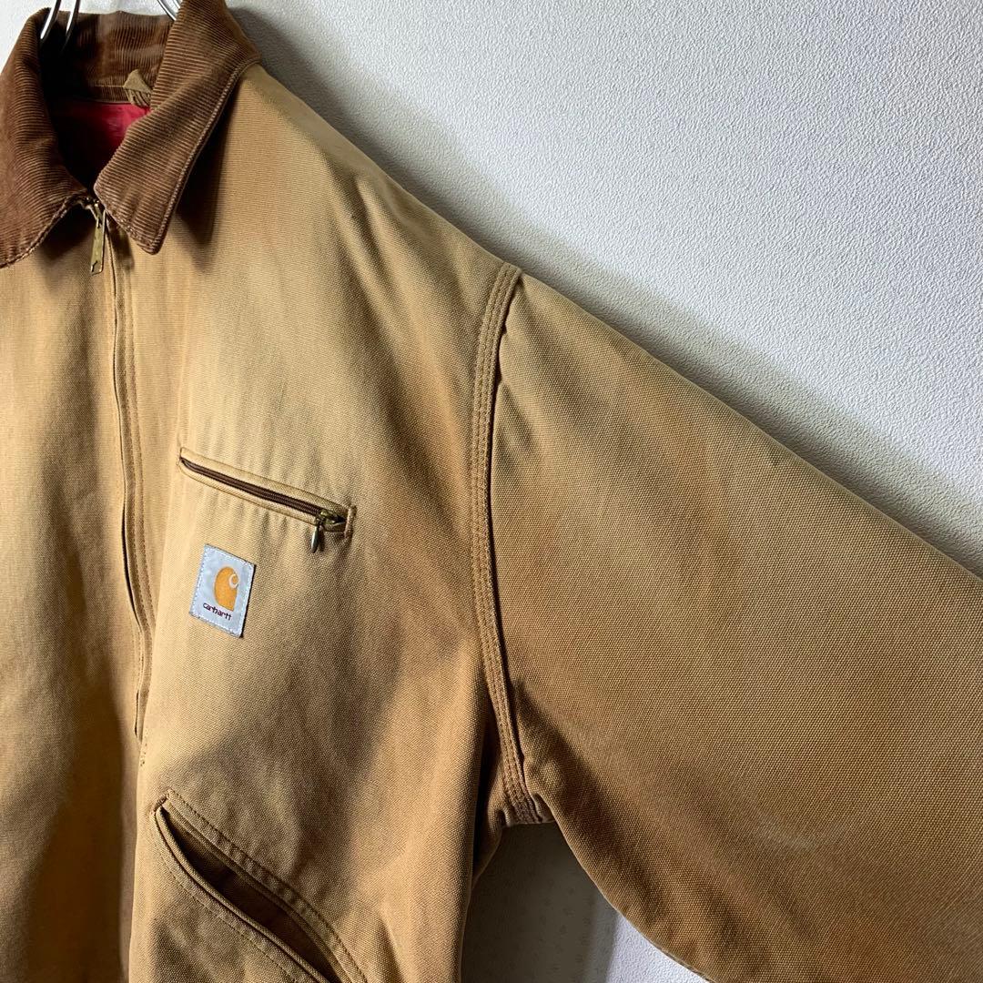 80s USA製 カーハート デトロイトジャケット 星タグ 裏地キルティング