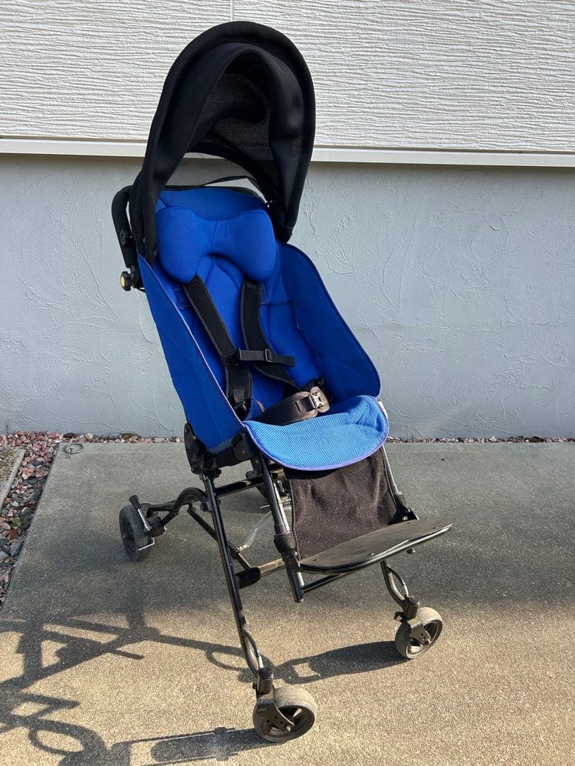 お値下げ！障害児　姿勢保持機能付ティルトバギー　ミニョン Sサイズ　有薗製作所