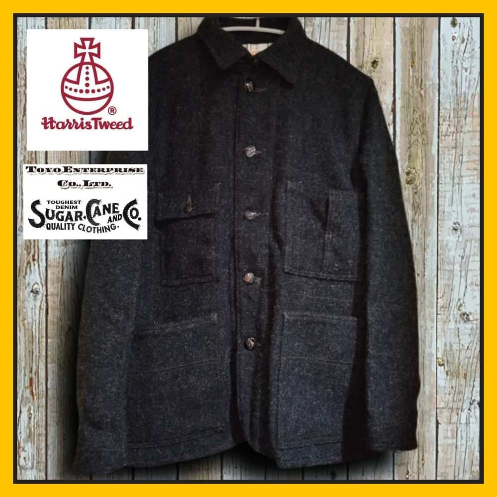 HARRIS TWEEDワークコートジャケットSUGAR CANEハリスツイード