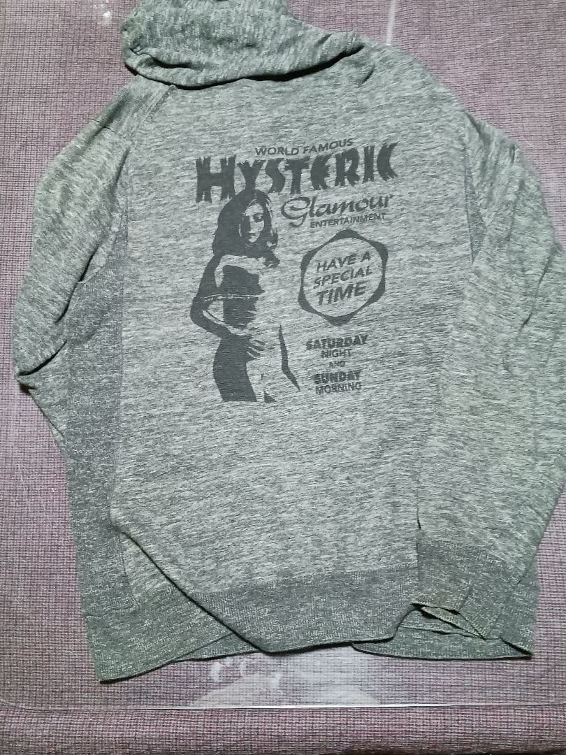 HYSTERIC GLAMOUR グレー パーカー、おまけ特典付き