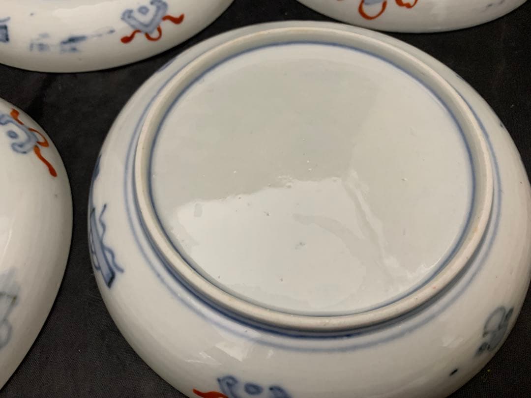 古伊万里 六寸皿 径18㎝ 色絵金彩 器 5枚 - メルカリ