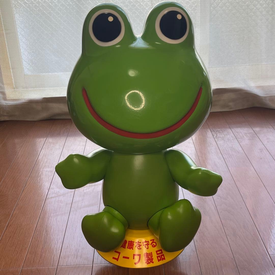 ケロちゃん コルゲンコーワ 2代目 店頭 宣伝用 カエル 薬局 昭和