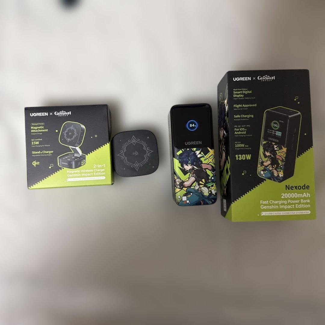 夢*郎様 原神UGREEN Nexode モバイルバッテリーとmegsafeスタ TEKUNOTES | テクノーツ UGREEN×原神コラボの高性能モバイルバッテリー