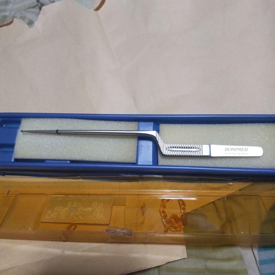 BONMED ステンレス製曲がり型ピンセット