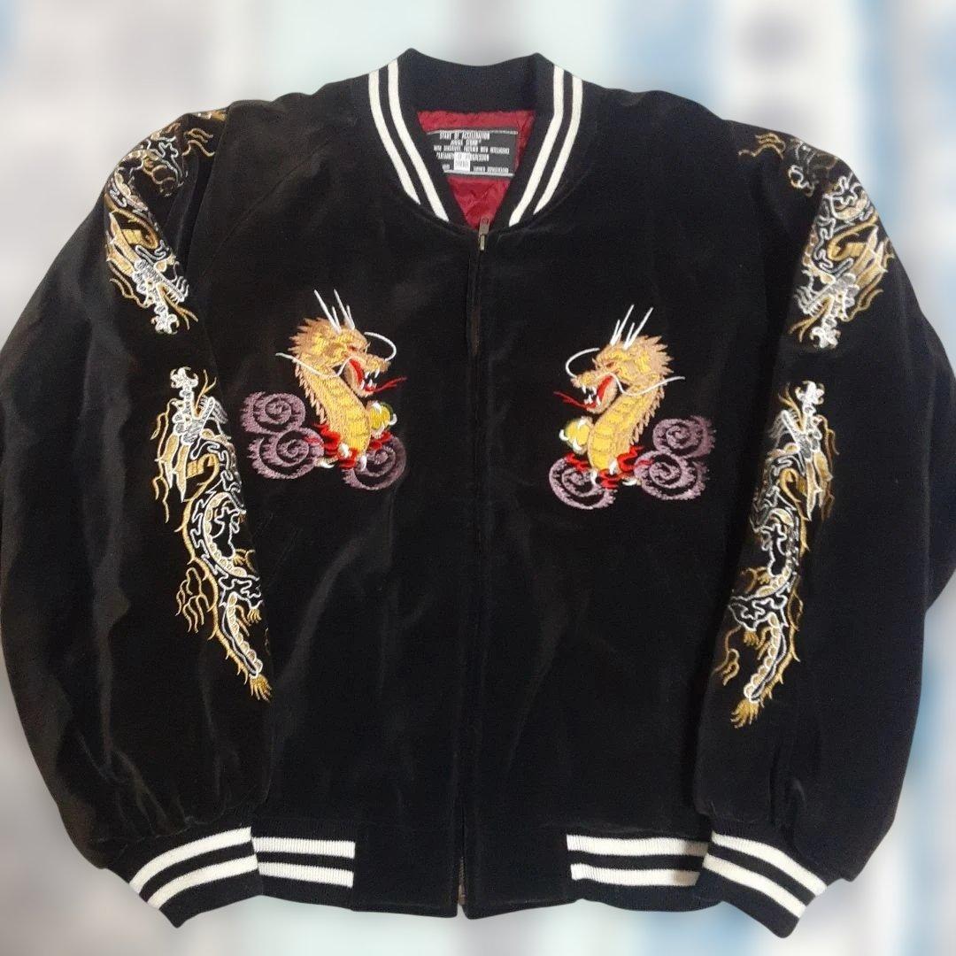 【美品】 JUNGLE STORM　別珍　横須賀　龍神　日本限定 スカジャン