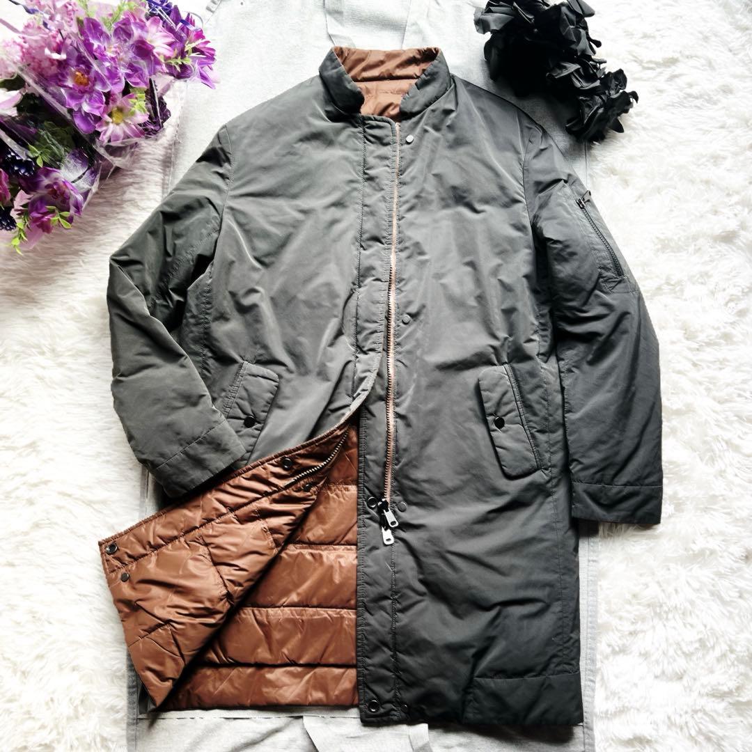 美品　ブルネロクチネリ 立体花　エレガント　リバーシブル ダウンコート