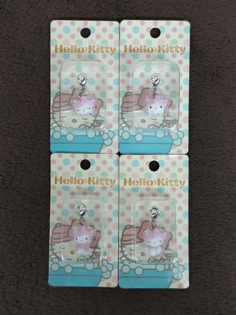 Hello Kitty ハローキティ ファスナーストラップ お風呂 4種セット