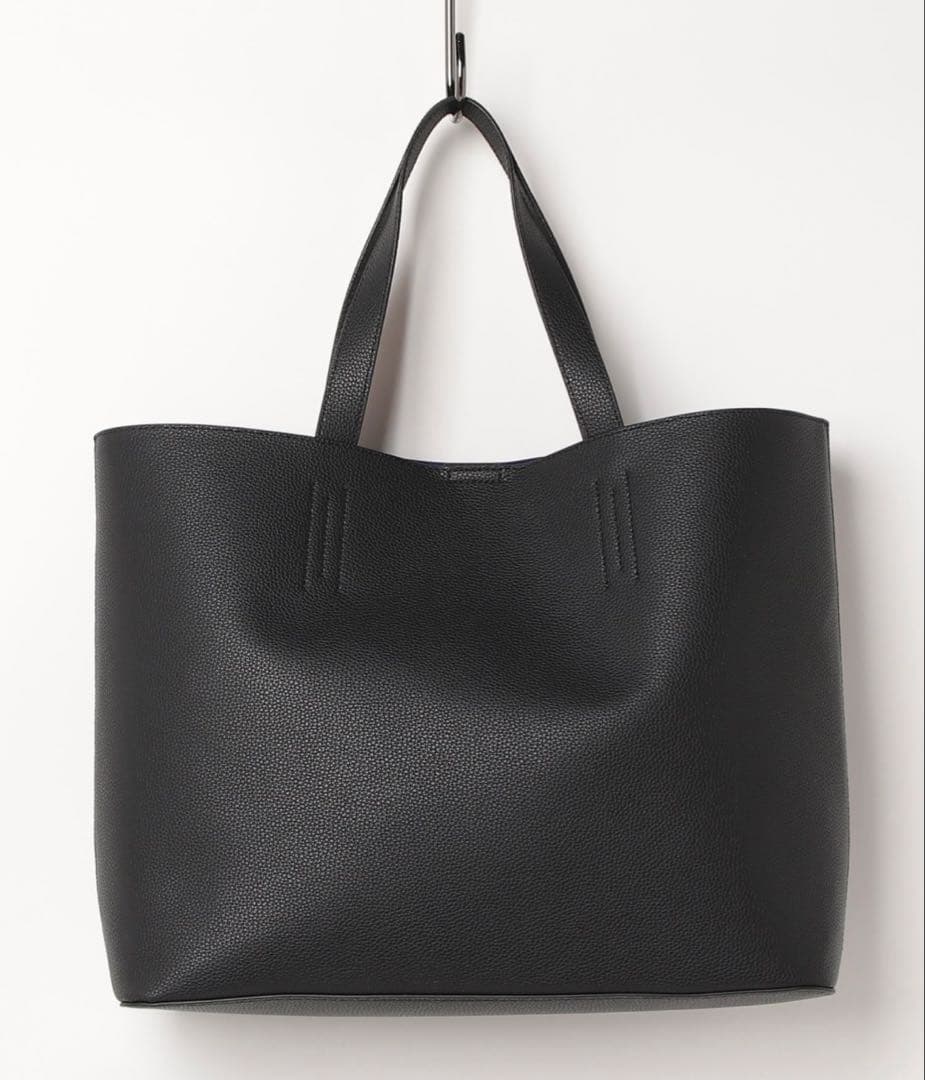 UNITED ARROWS マイクロファイバートートバッグ　ブラック　合成皮革