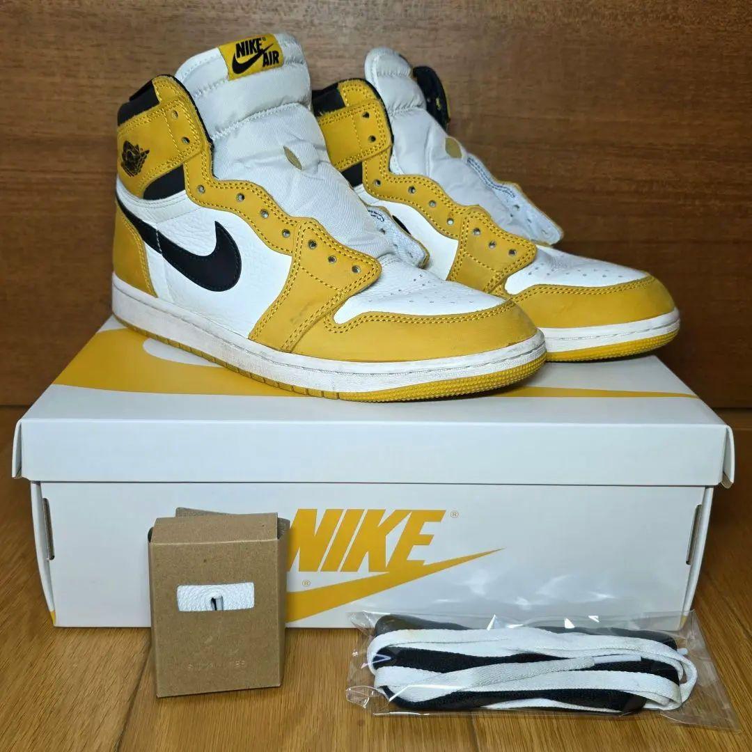 Nike Air Jordan 1 High イエローオークル 26cm