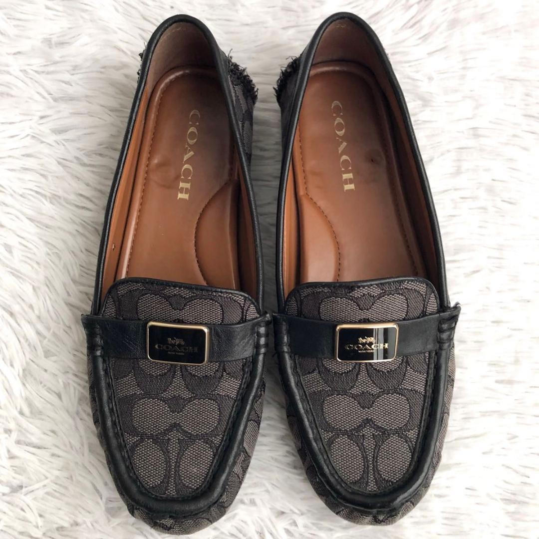 ローファー レディース COACH コーチ シグネチャー モナ ドライバー