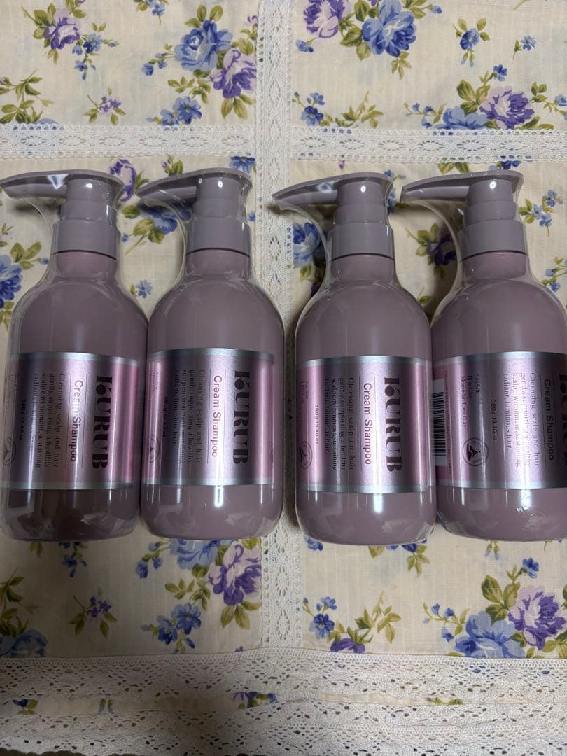 KURUB クリームシャンプー 380ml 4本セット新品　kurubu ファーマフーズ クリームシャンプー 公式 KURUB クーラブ シャンプー