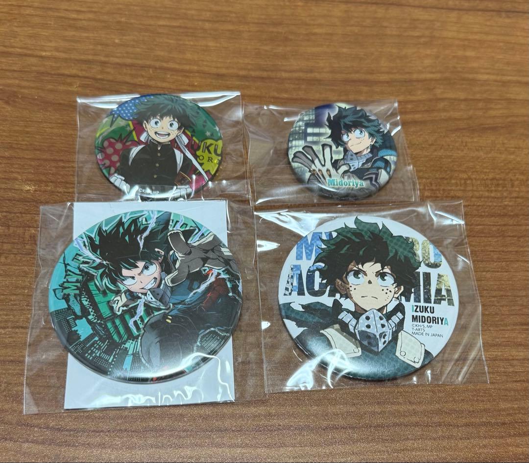 ヒロアカ 緑谷出久 缶バッジ 4個セット - メルカリ