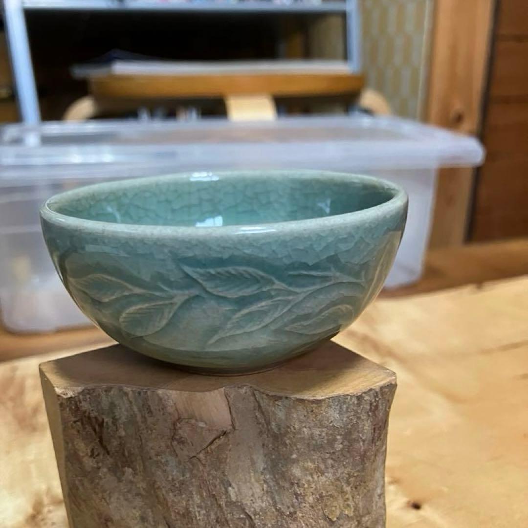 高麗青磁 ぐい呑 お猪口 陶芸 海剛 - メルカリ