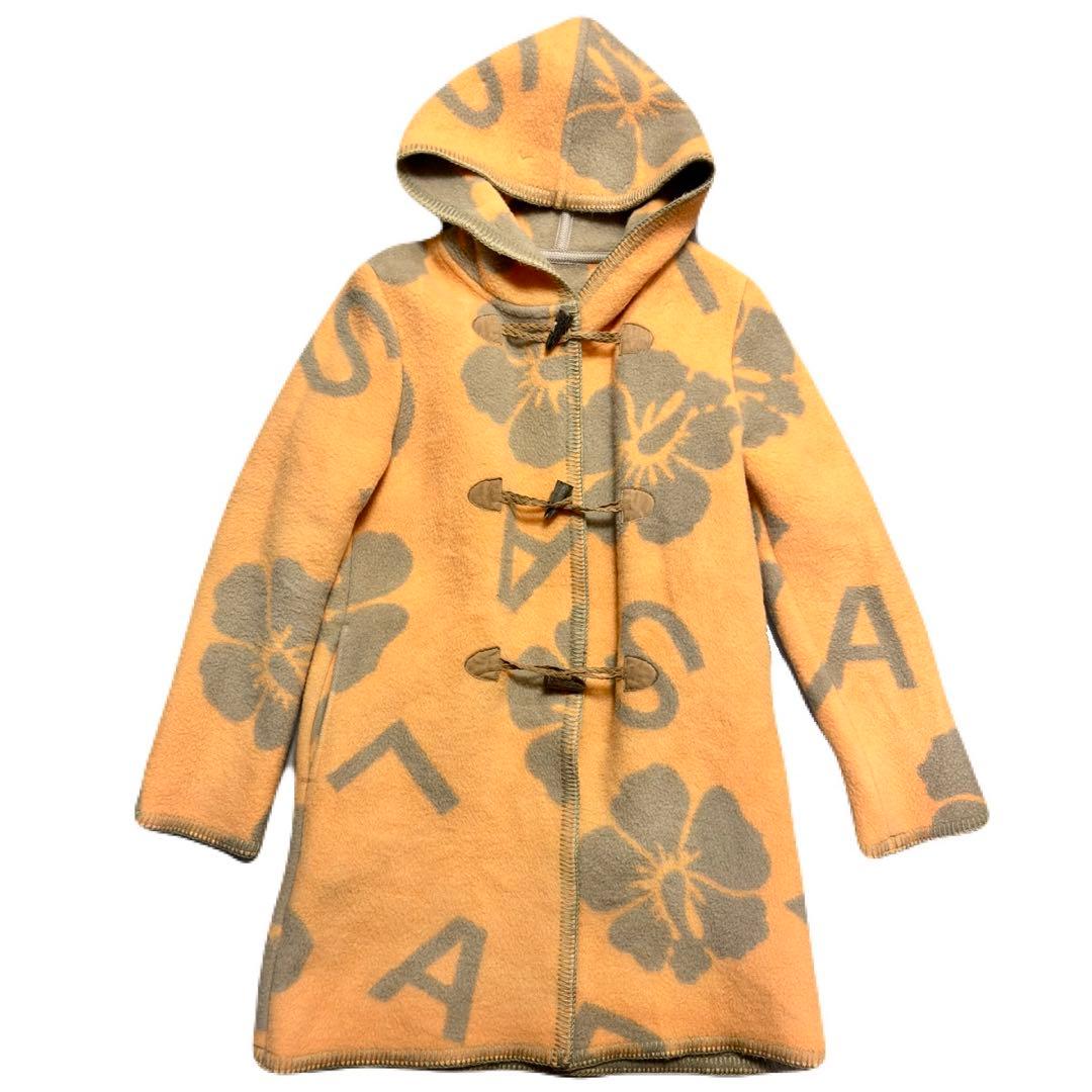 当時物 アルバローザ ダッフル ブランケットコート ハイビスカス egg