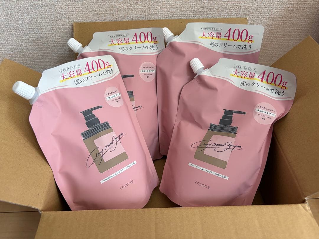 cocone ココネシャンプー スムース 詰め替え用400g×4
