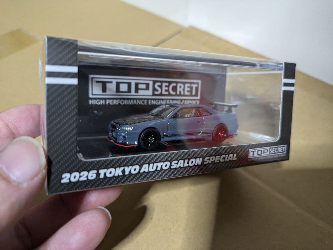 TOP SECRET 2026東京オートサロン 999台限定 BNR34ミニカー