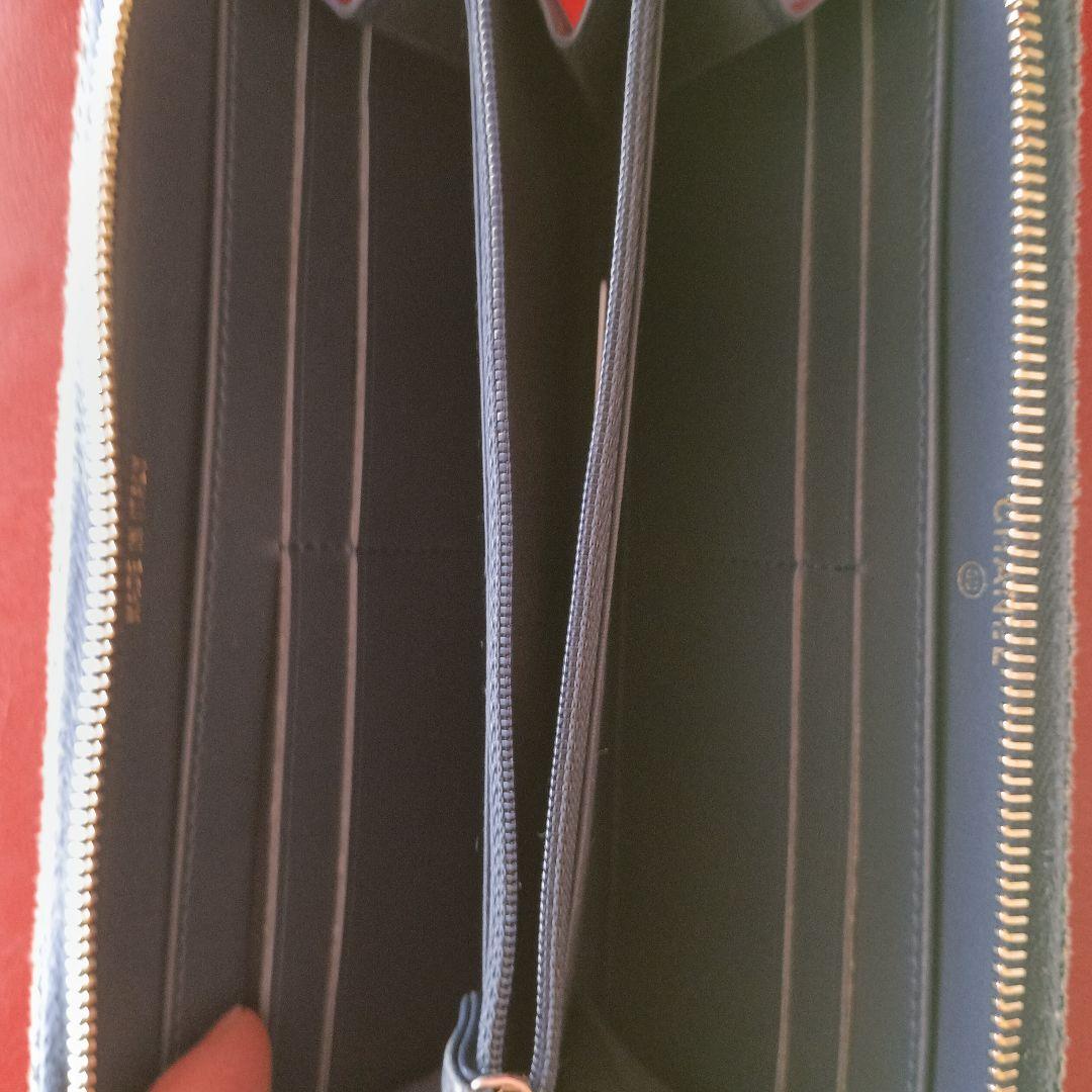 CHANEL 長財布 紺色 キャンバス